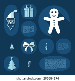 Christmas flat infographic