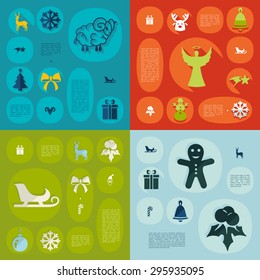 Christmas flat infographic