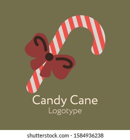 Christmas flat logo. Cartoon. Vector. 