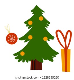 
Christmas in flat style.