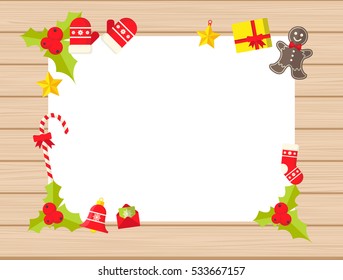 Christmas Flat Style Design, with Space for your text.