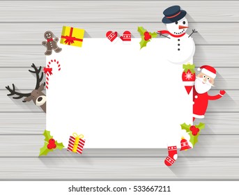 Christmas Flat Style Design, with Space for your text.