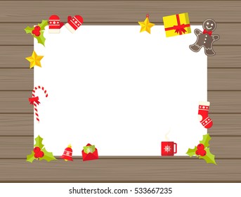 Christmas Flat Style Design, with Space for your text.