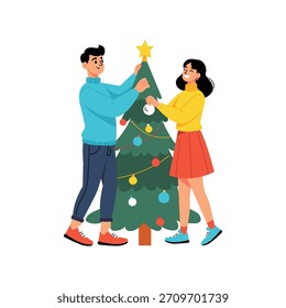 Navidades Ilustración vectorial plana EPS 10 File