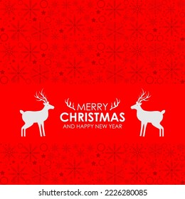 Christmas floral abstract vector background
