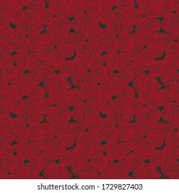 Navidad Floral fondo de patrón sin soldadura floral adecuado para impresiones de moda, gráficos, fondos y artesanías