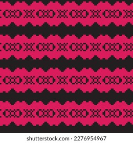Christmas floral fair isle pattern design for fashion textiles, knitwear and graphics
