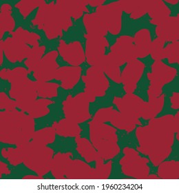 Christmas Floral seamless pattern background suitable for fashion prints, graphics, backgrounds and crafts