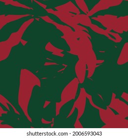 Christmas Floral seamless pattern background for fashion textiles, graphics, backgrounds and crafts