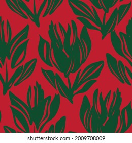 Navidad Floral fondo de patrón sin costuras para textiles de moda, gráficos, antecedentes y artesanías