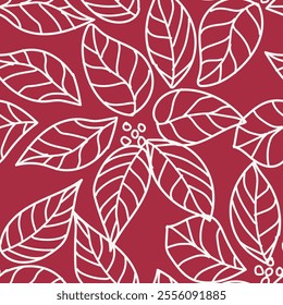 Christmas floral seamless pattern design for fashion textile and graphics