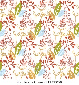 Christmas floral seamless pattern. For invitations,  announcements, scrapbooking,wrapping