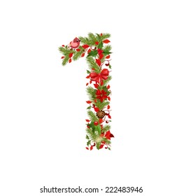 christmas floral tree number 1
