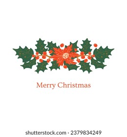 Christmas floral vegetable decor garland