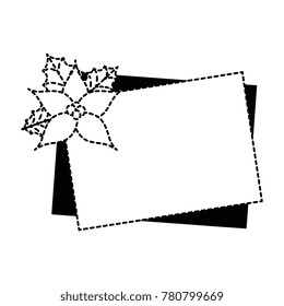 christmas flower decorative icon
