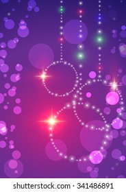 Christmas flyer the ball background