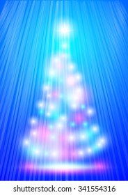 Christmas flyer the ball background