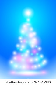 Christmas flyer the ball background