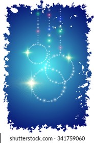 Christmas flyer the ball background