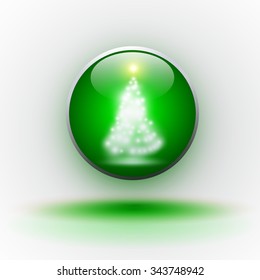 Christmas flyer the ball background