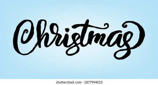 christmas font of hand drawn concept.