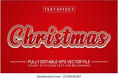 Fonte Christmas Efeito de texto editável