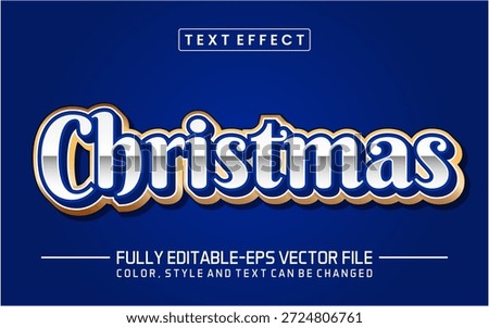 Christmas font Text effect editable	