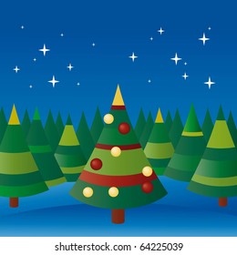 Christmas forest