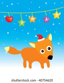 christmas fox