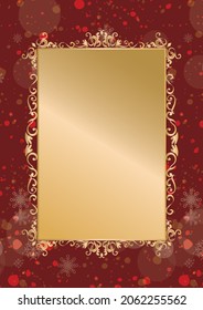 Christmas frame antique background material
