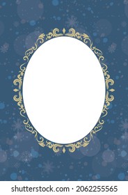 Christmas frame antique background material
