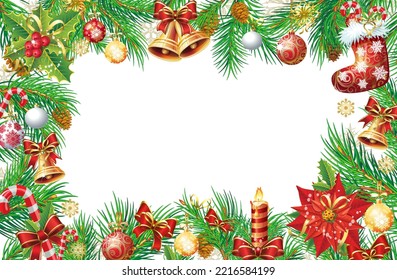 Christmas Frame background for Christmas card 