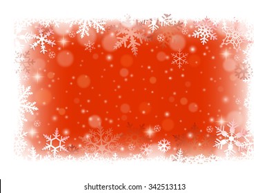 Christmas frame background with snowflakes 