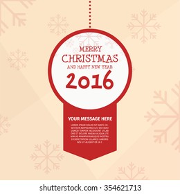 Christmas Frame Banner Design Snow Flakes icon Background