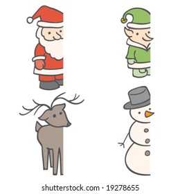 Christmas Frame Characters