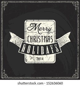 christmas frame christmas classic chalk text sticker on a blackboard christmas frame satisfied classic vacation star black background scene edge new fashionable ornate fancy dancing santa aged ornamen