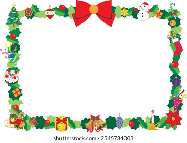 Christmas frame with copy space