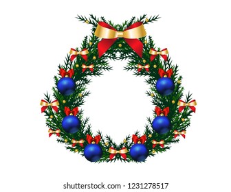 Christmas frame decor