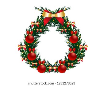 Christmas frame decor