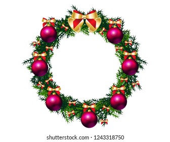 Christmas frame decor