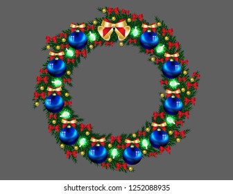 Christmas frame decor