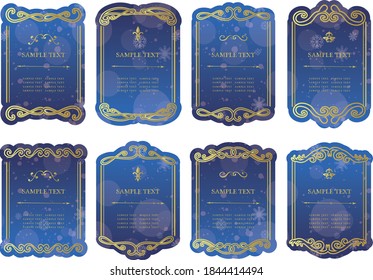 Conjunto de material de marco decorativo para marcos de navidad