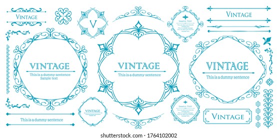 Christmas frame design. Snow crystal motif.