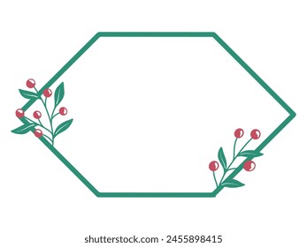 Christmas Frame Holly Tree Background