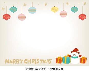 Christmas frame illustration