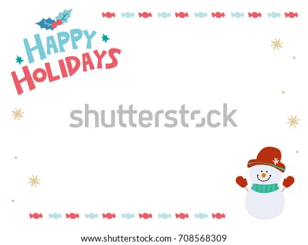 Christmas frame illustration