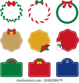 Christmas Frame Illustration Set : Vector
