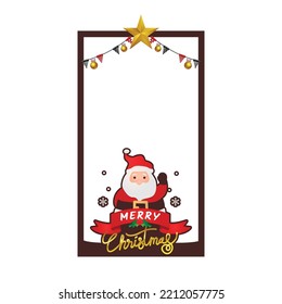 Christmas Frame Instagram Story Template Design