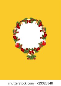 Christmas frame Merry Christmas