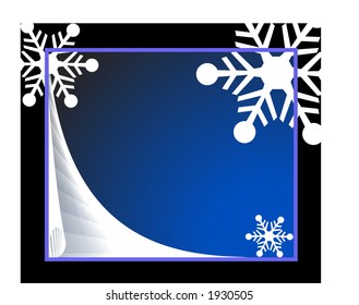 christmas frame with netting